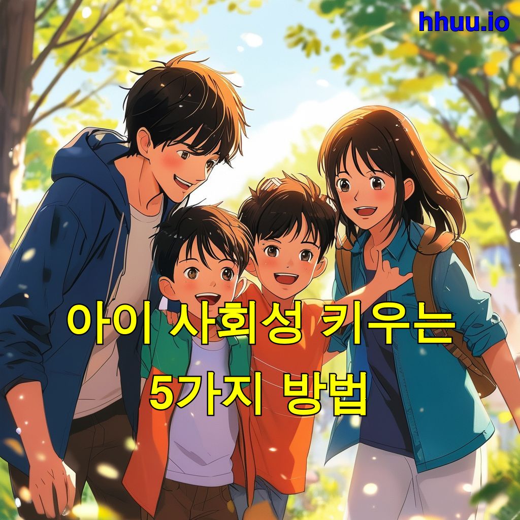 아이 사회성 키우는 5가지 방법