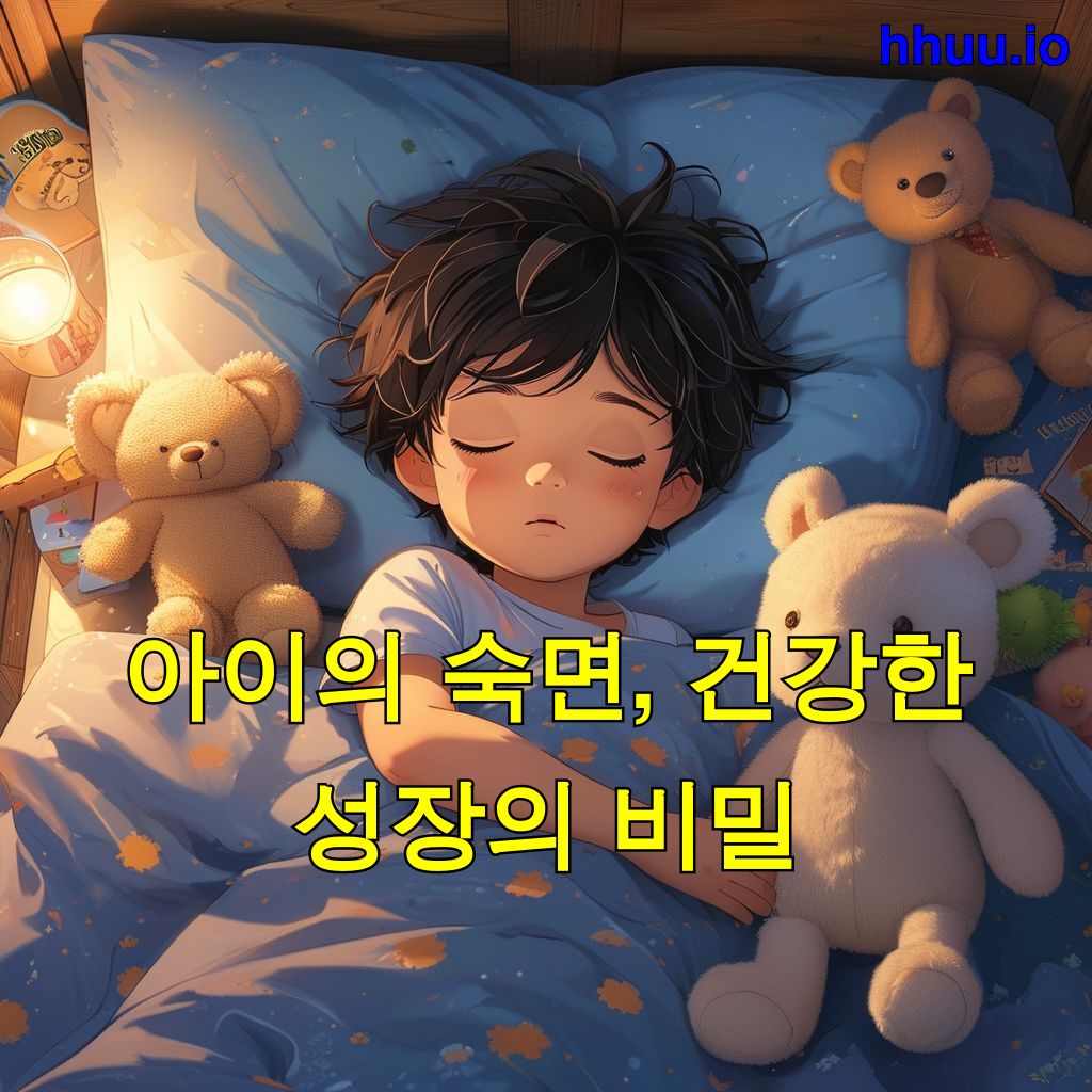 아이의 숙면, 건강한 성장의 비밀