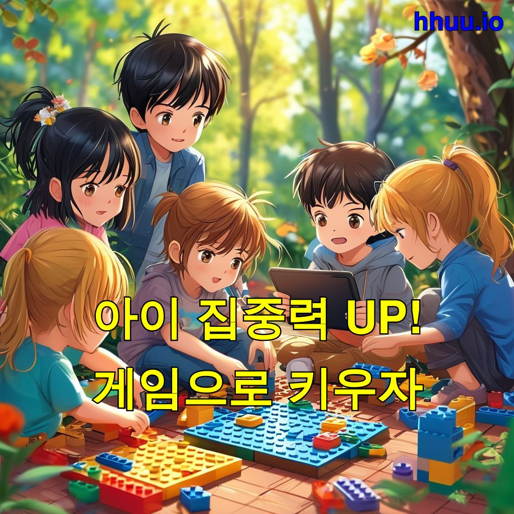 아이 집중력 UP! 게임으로 키우자