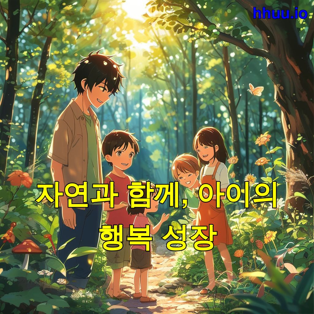 자연과 함께, 아이의 행복 성장