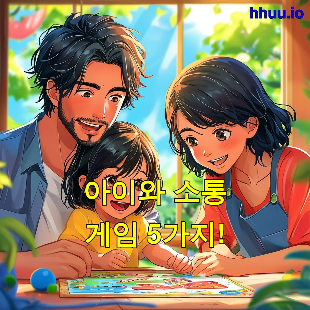 아이와 소통 게임 5가지!